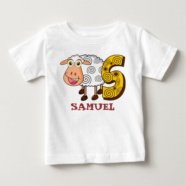 S SHEEP personalised kids Baby T-Shirt (Front)