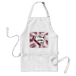S-Shield Over Plaid Adult Apron