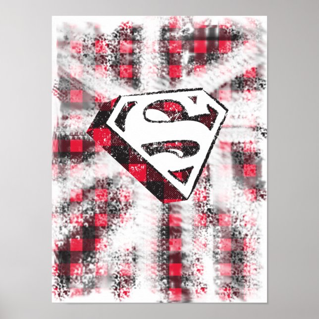 S-Shield Over Plaid Poster (Front)
