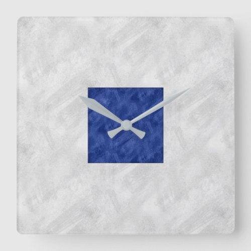 S Sierra Watercolor Nautical Signal Maritime Flag Square Wall Clock