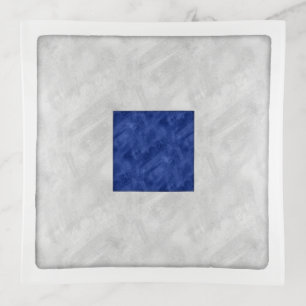 S Sierra Watercolor Nautical Signal Maritime Flag Trinket Tray