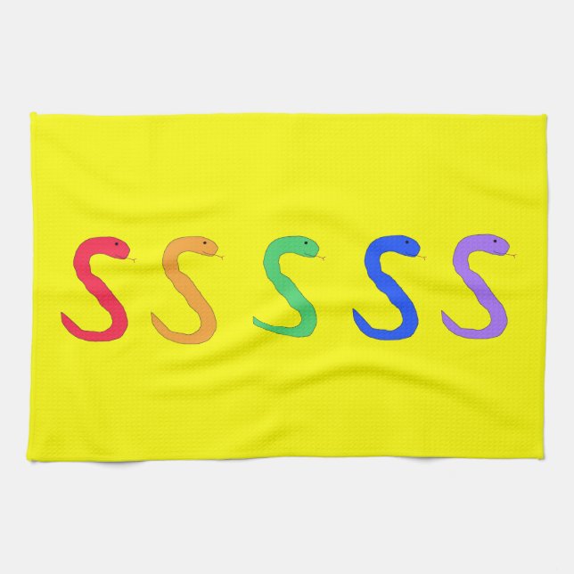 S Snakes rainbow towel (Horizontal)