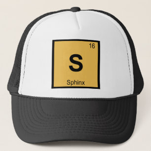 S - Sphinx Greek Chemistry Periodic Table Symbol Trucker Hat