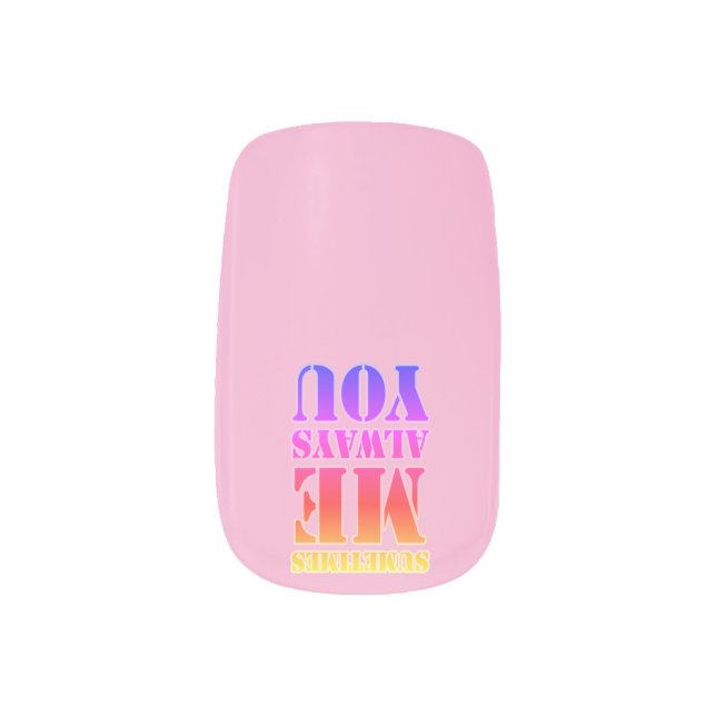 S.T.M.A.Y MINX NAIL ART (Left Thumb)