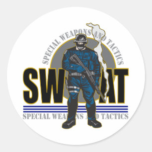 S.W.A.T. Attitude Classic Round Sticker