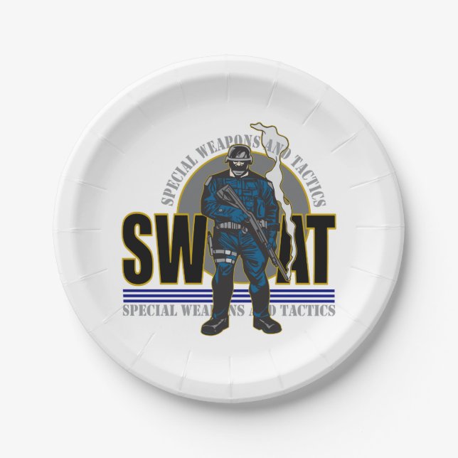 S.W.A.T. Attitude Paper Plates (Front)