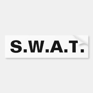 S.W.A.T. - SWAT Special Weapons and Tactics Bumper Sticker