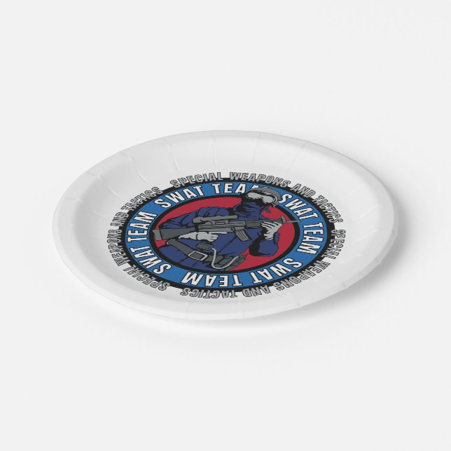 S.W.A.T. Team Paper Plates (Angled)
