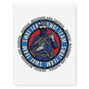 S.W.A.T. Team Temporary Tattoos