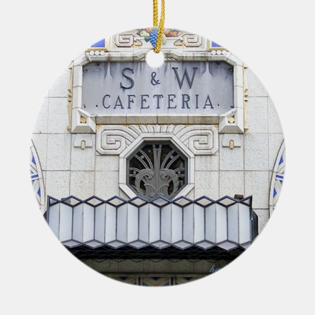 S & W, Asheville, S & W Christmas  Ceramic Ornament (Front)
