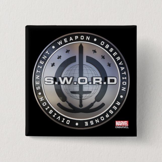 S.W.O.R.D. Emblem Button (Front)