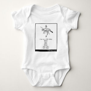 S was once a little shrimp baby bodysuit