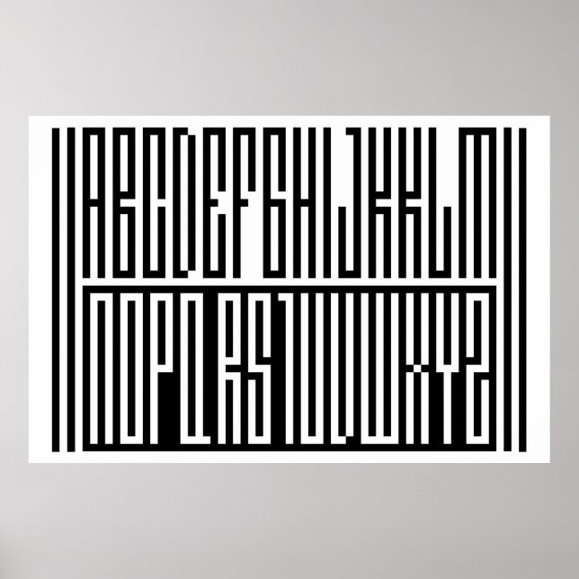 SA.0294 - Alphabeth Extra Large Poster (Front)