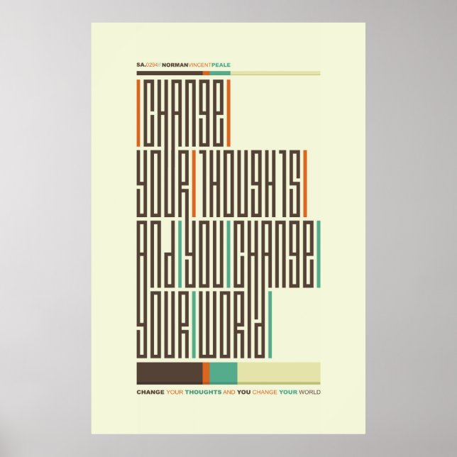 SA.0294 - Norman VP Quote Typography Poster (Front)