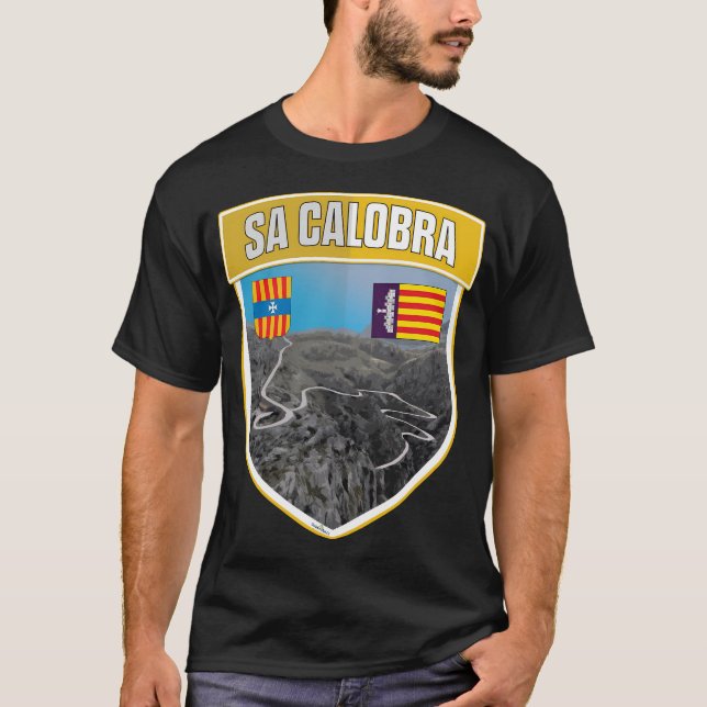 Sa Calobra Mallorca Shield T-Shirt (Front)