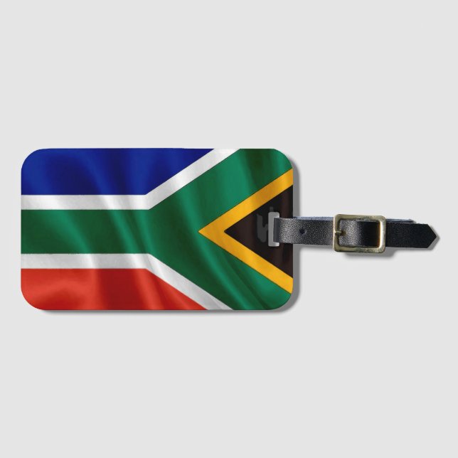 SA Flag  Luggage Tag (Front Horizontal)