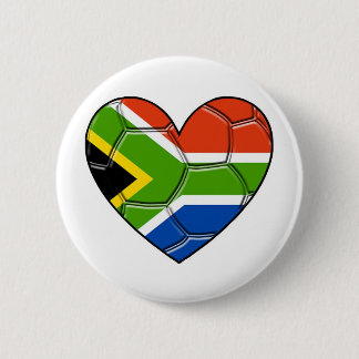 SA Heart,l love soccer ,south africa Button