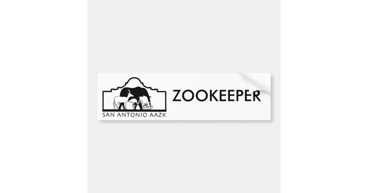 sa logo, ZOOKEEPER Bumper Sticker Zazzle