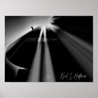 SAAB 340 sunset poster