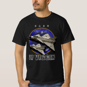 Saab 37 Viggen Swedish Multi Combat Aircraft T-Shirt
