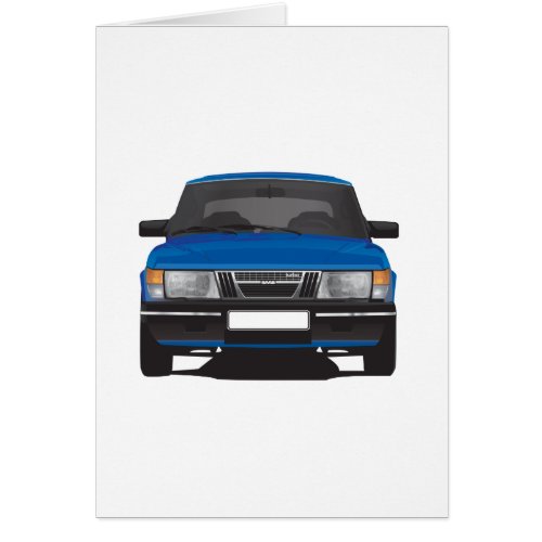 Saab 900 turbo blue