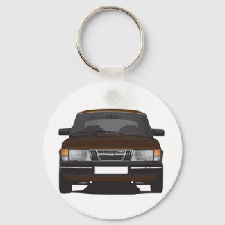 Saab 900 turbo (brown) keychain