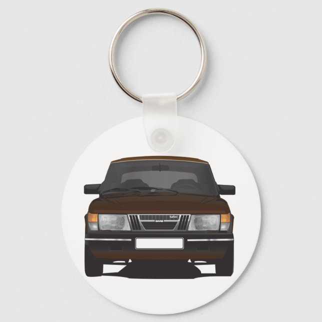 Saab 900 turbo (brown) keychain (Front)