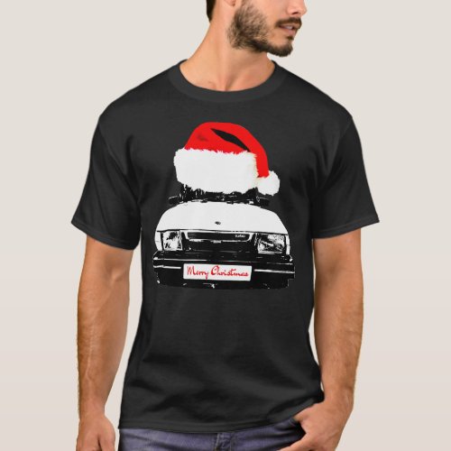 Saab 900 Turbo classic Christmas hat edition T_Shirt