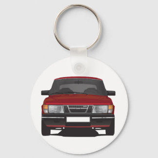 Saab 900 turbo (red) keychain