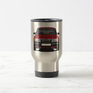 Saab 900 turbo (red) travel mug