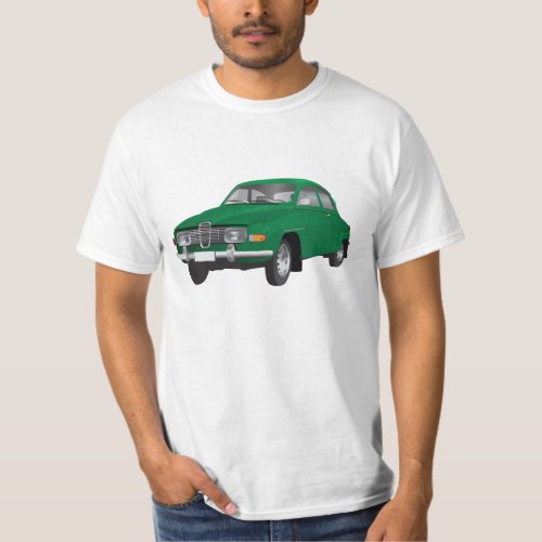 Saab 96 green t_shirt