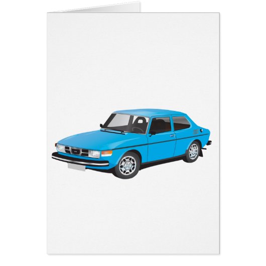Saab 99 blue cards (Front)