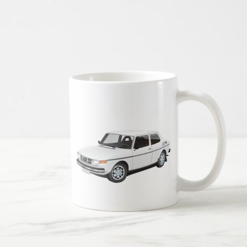 Saab 99 white coffee mug