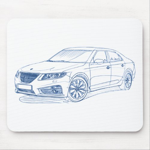 Saab 9_5 2011 mouse pad