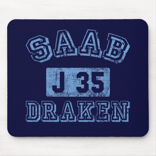 Saab Draken - BLUE Mouse Pad (Front)