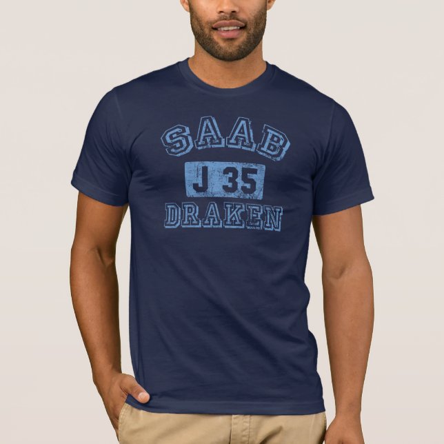 Saab Draken - BLUE T-Shirt (Front)
