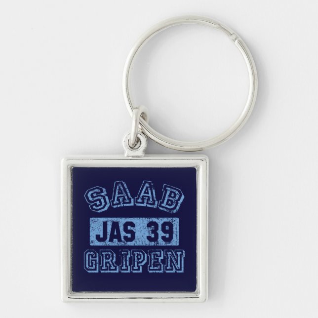 Saab Gripen - BLUE Keychain (Front)
