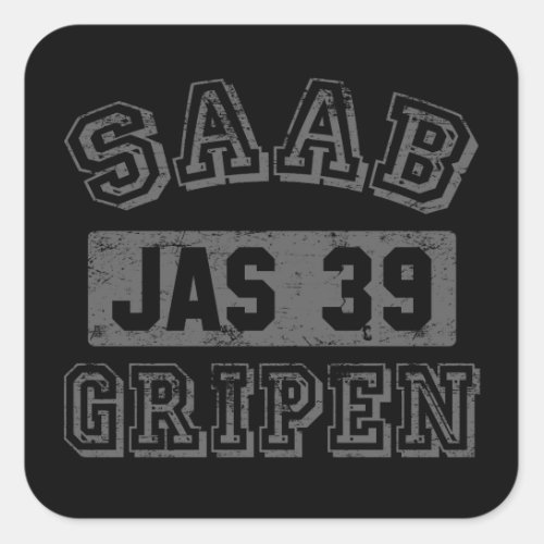 Saab Gripen Square Sticker