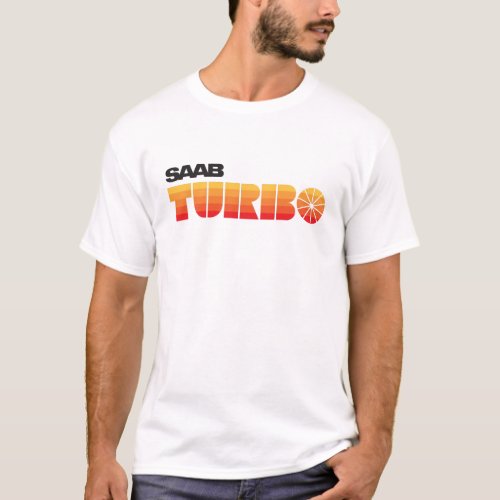 SAAB Turbo retro look badge stripes T_Shirt