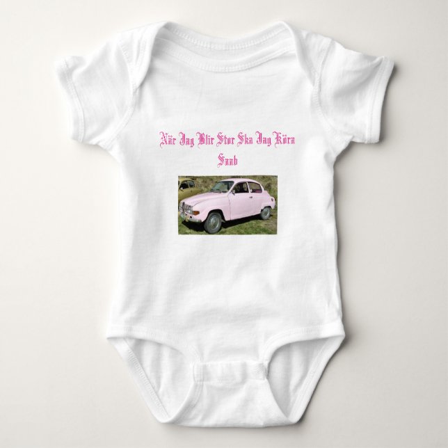 saab v4 baby bodysuit (Front)