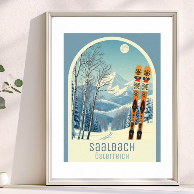 Saalbach Austria Österreich ski vacation Poster (Creator Uploaded)