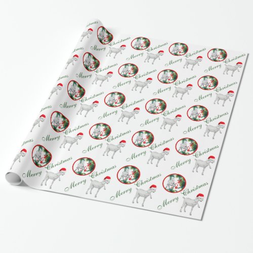Saanen And Baby Goat Christmas Wrapping Paper