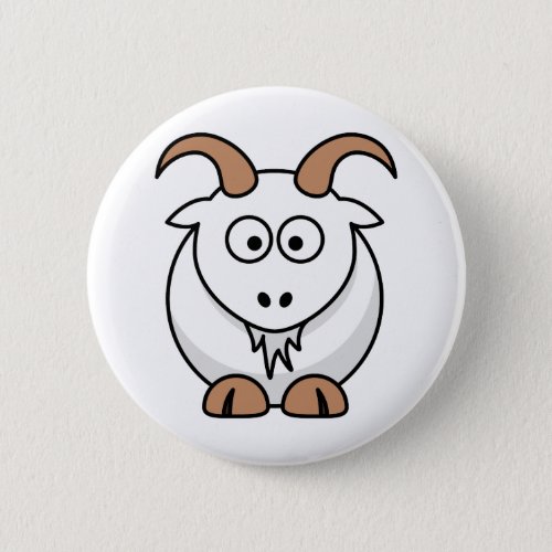 Saanen Goat Pinback Button