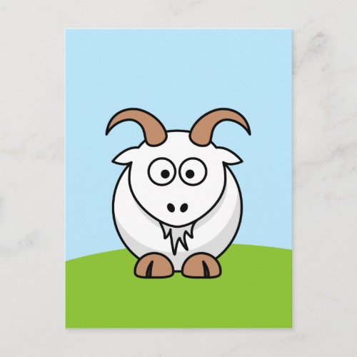 Saanen Goat Postcard