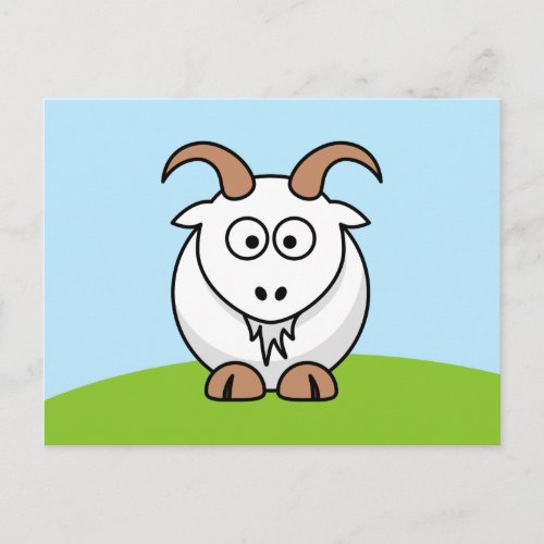 Saanen Goat Postcard