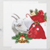 Saanen Goat With Holiday Spirit (Front/Back)