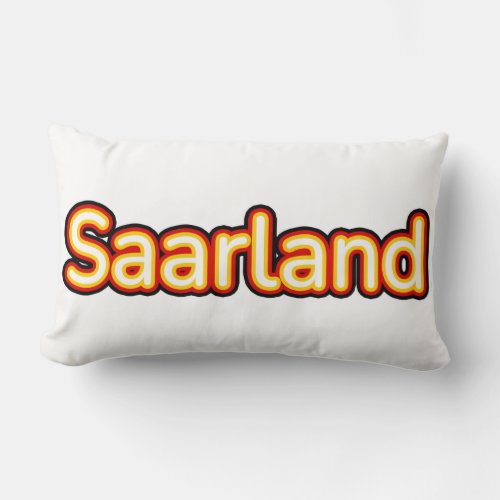Saarland Deutschland Germany Lumbar Pillow