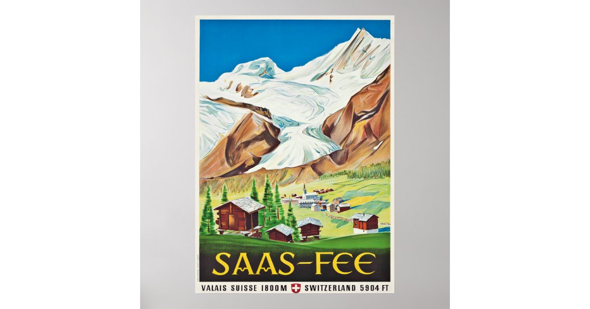 SAAS FEE POSTER | Zazzle