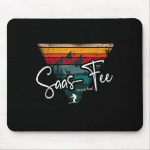 Saas-fee Ski Resort Swiss Alps Alpine Skiing Switz Mouse Pad
