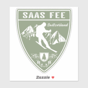 Saas Fee Switzerland Sticker